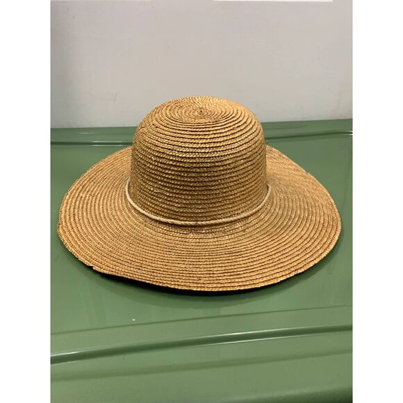 Straw Sun Hat With Ties - Picture 1 of 5